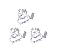 15Pcs Mc-38 Cableado Interruptor Magnético del Sensor de la Ventana de la Puerta para Sistema de Alarma para el Hogar, Cuando el Sensor Junto,