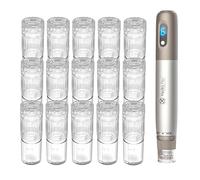 15Pcs Nano-HS Cartuchos de Repuesto de Aguja para Pluma de Microneedling Hydra Pen H3 & H5, Consejos de Aguja de Repuesto Auténticos Desechables para Aplicador de Suero