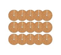 15pcs Round Hole In The Middle Of Coconut Palm Silk Flat Mat Tightly Grass Mat Flower Pot Mat 30x30cm