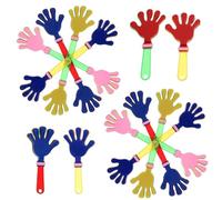 15pcs Small Hand Clap Props Thick Plastic Noise Maker For Party Carnival Fiesta Applause Device Mixed Color Cheer Prop para Fiestas Carnaval