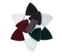15Pcs Triangle Scouring Pad 90x90x90mm - 240 to 800 Grit Heavy Nylon Cleaning Cloth Hook and Loop, 400(400)
