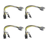 15Pin Male to 8Pin(6+2) PCI-E Power Supply Cable 15-Pin 8 Pin 18AWG Wi