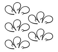 15Pzs Manos Libres 5.5mm Agujero Gancho de Oido de Plastico Negro para Auricular