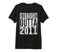 15th Birthday Gifts Straight Outta 2011 Vintage 15 Years Old Camiseta Premium