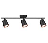 15W 3-Way Luz De Pared LED, 3000K, 1620lm, IP20, Negro - VT-818 218259