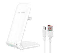 15W Cargador Inalámbrica 3 en 1 Wireless Charger Rápido Soporte De Carga Inalámbrico estación de Carga inductiva para Google Pixel i-Phone 16 15 14 13 Pro MAX Plus Samsung Galaxy Google Pixel