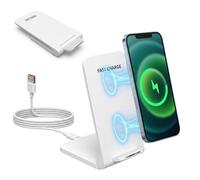 15W Cargador Inalámbrico Rápido Stand, para iPhone 17/16, Samsung Galaxy | Wireless Charger de inducción portátil, para iPhone 17/16 Pro Max, Google Pixel 10 Pro/10, Samsung Galaxy S26 Ultra/S25