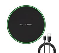 15W -Compatible Charger - Slimline Tech Mat, Portable LED Dock, Low-Profile Charging Unit | Rapid Charge Pad For Phones and Gadgets At Work Or Home, Silent Charger with USB Input For Travel Gear,