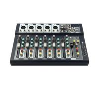 15W Mini Audio DJ Mixer Soundboard Consola Sistema de Consola Batidora Profesional 7 Canales Sonido Mixer Soundboard Consola Bluetooth USB Wireless