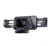 15W Rotatable Wireless Car Charger Mount Para Samsung Z Fold Y Z Flip Series 7 6 5 Con Batería Incorporada (Negro)