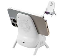 15W Wireless Phone Charger, Desk Cell Phone Holder, ABS Magnetic Smartphone Charger for Living Room and Bedroom, Unique Tabletop Chair Shape Tablet Holder, 10x9.4x13.9cm