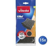 15X Paquete Vileda Glitzi Power Inox X2 Acero