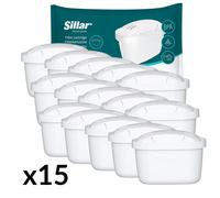 15x Sillar Cartucho de Filtro, Reemplazo para Brita maxtr Brita Style
