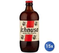 15x Stock Ichnusa Cerveza Botella 50Cl Sin Filtrar 4,7% vol