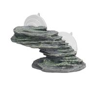 15x7,5x7cm Plataforma Escalada para Tortugas con Ventosa, terraza de Descanso para Reptiles Plataforma Escalada para Tortugas escalón Pizarra repisa Cueva y escondite para Reptiles