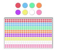 16.000 Piezas, 8mm Gomets Colores Surtidos Pegatinas Redondo Adhesivos - 8 Colores