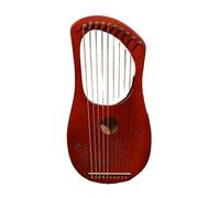 16/10/19 Cuerdas Portátil Arpa de Lira Ilustración Musical Enseñanza Musical, Lyre Harp para Principiantes, Arpa de Palanca para Acampar de Viaje(10-string - curry)