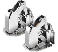 16-2 piezas de bisagras, placas de montaje ajustables for puertas con o sin marco, bisagra de 90 grados de cierre suave, herrajes for muebles(6PCS)