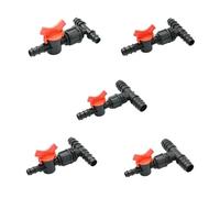 16/20/25mm Garden Hose Splitter Tee Reducer Barb Connector Tap Valve 1/2 3/4 1" 3-way Water Tube Fitting Drip Irrigation System(D)