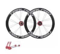 16" 20" Juego De Ruedas Bicicleta Plegables 100/135mmQR Llantas Altas 40mm | 349 406 451 BMX Ruedas traseras y delanteras de freno de disco Buje Cassette 8 9 10 11 Velocidad