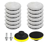 16/28 piezas 75Mm Adiciones de , Disco de para taladro con de y adaptador de taladro M10, Adecuado para de automóviles, máquina de , máquina de rectificado, Utilizado para pulir y rectificar cera