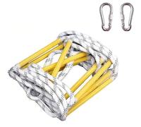 16.4ft Fire Escape Ladder, Portable Emergency Rescue Rope for Outdoor Training, 40m Aerial Worker Safety Equipment, Quick-Deploy for Home & Building Evacuations (40m/131.2ft)