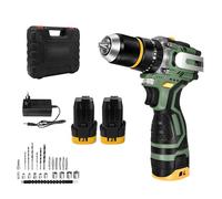 16,8 V destornillador desatornillador inalámbrico, con 23 niveles de par y 2 velocidades, 55 N.M Taladro lámpara LED - Diseño antideslizante para montaje de muebles sin dañar y trabajos delicados