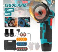 16.8V Mini Herramienta Angular Portátil de Gran Capacidad para Pulir, Desbastar y Cortar. Mini Herramienta Manual Multifunción para Metal, Madera, Piedra, Hormigón y Eliminación de Óxido. 1 set