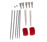 16 accesorios para saxofón, resortes para saxofón, tornillos, fieltros de parachoques y resortes planos
