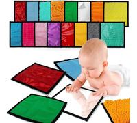 16 alfombrillas suaves para actividades de desarrollo para recién nacidos, con múltiples texturas sensoriales, lavables a máquina, diseño fácil de viajar, multitextura, tapete de actividad infantil