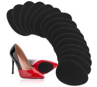 16 almohadillas antideslizantes para suelas, autoadhesivas, antideslizantes, para zapatos de tacón alto, pegatinas antideslizantes para suelas, protectores de suelas, color negro