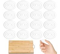 16 Almohadillas de Silicona para Patas de Mesa de 1,6 Pulgadas, Patas de Goma para Tabla de Cortar, Patas de Silicona Autoadhesivas, fáciles de Instalar, sin Necesidad de Tornillos, Almohadillas