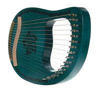 16 Arpa de cuerdas de metal, madera maciza de madera de asador Lyre con llave de ajuste y curso de inglés para principiantes para niños, mejor regalo para el entusiasta de la música