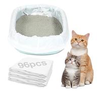 16 bandejas de arena para gatos, se adaptan a la mayoría de las bandejas de arena para gatos, fáciles de desechar e higiénicas, para 40 cm x 30 cm