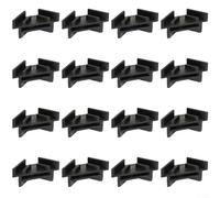 16 bandejas de plástico apilables de almacenamiento compatibles con bandejas de liofilización Harvest Right diseño de ahorro de espacio (negro)