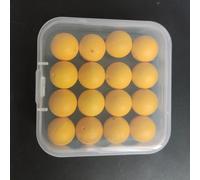 16 bolas flotantes de espuma para pesca con diseño ultraligero para una mayor flotabilidad (amarillo oscuro)