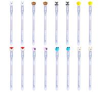 16 Bolígrafos De Animales De Dibujos Animados, Bolígrafos De Gel Borrables, Papelería Para Estudiantes, Papelería Creativa Y Bonita, Suministros De Aprendizaje Y Oficina