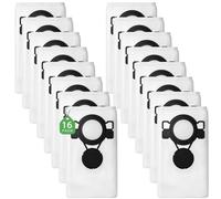 16 bolsas de aspiradora compatibles con Makita VC2512L VC2000L VC2010L VC2012L VC2511L VC3011L VC3012L VC3511L Aspiradora Bolsas de fieltro para Makita VC2512L