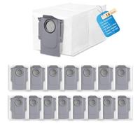 16 bolsas para aspiradora Roborock Qrevo S Pro/QV 35A/35S/Saros 10/10R/Q Revo/Qrevo S5V/Qrevo Edge/Qrevo Pro/Qrevo Maste/Qrevo Curv/Qrevo Slim/S9 MaxV, accesorios de repuesto compatibles