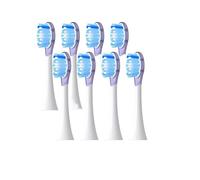 16 cabezales de repuesto for cepillos dientes eléctricos Philips Diamond Series HX6064, HX6930 y HX6730. Boquilla aspiración A3(8 purple A3 2pcs)