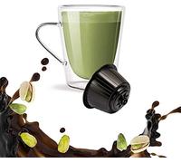 16 Cápsulas Cappuccino Pistachio Kickkick - Capuchino Pistachio Compatible con Dolce Gusto