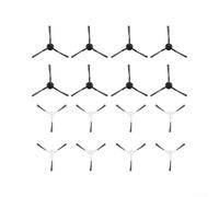 16 cepillos laterales para Xiaomi, para x20 para Pro y para x20 Max Robot | Piezas de repuesto para aspiradoras en blanco y negro con brazo de 67 mm de longitud para limpieza de esquinas de bordes