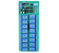 16 Channel 12V Relay Module Board, RTU Protocol Remote Control PLC Electrical Expansion Module for Remote Control and Automation Projects R4D3B16 (R4D3B16)