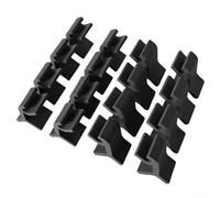 16 clips apilables reutilizables para bandejas de horno, simplifica tu proceso de horneado con una gestión eficiente de bandejas (negro)
