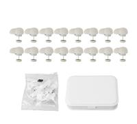 16 clips de edredón para el interior del edredón, juego de sujetadores de alfileres de edredón con lindo conejito, cojines de edredón seguros, cortinas, sábanas, soporte (Beige Superior: 84661