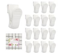 16 clips para colgar cuadros para pared de rejilla, clip pequeño para panel, estante de alambre, accesorio de pared para hogar, oficina, cubículo, organización del lugar de trabajo (16 piezas)