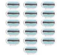 16 cuchillas de afeitar compatibles con Gillette Venus Smooth cuchillas de afeitar para mujer, cuchillas de afeitar de 3 cuchillas de afeitar de protección para contorno corporal ambiente, azul
