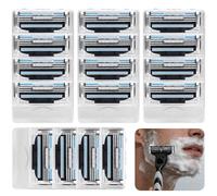 16 Cuchillas de Afeitar para Hombre - Cuchillas de Repuesto de 3 Hojas para Maquinillas de Afeitar en Húmedo, Compatibles con la Mayoría de Mangos de 3 Hojas, Paquete de Repuesto (16)