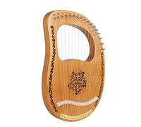 16 Cuerdas De Metal Lyre Arpa Con Patrones Únicos, Madera Maciza De Caoba De Caoba, Con Llave De Ajuste, Regalo For Los Amantes De La Música Principiante For Niños Adultos