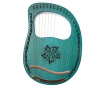 16 Cuerdas De Metal Lyre Harp, Cuerpo De Caoba Y Silla De Montar De Arce, Con Bolsa De Transporte, Llave De Ajuste, Conjunto De Cadenas Adicionales, Selección, Manual De Música, Regalos For Niños